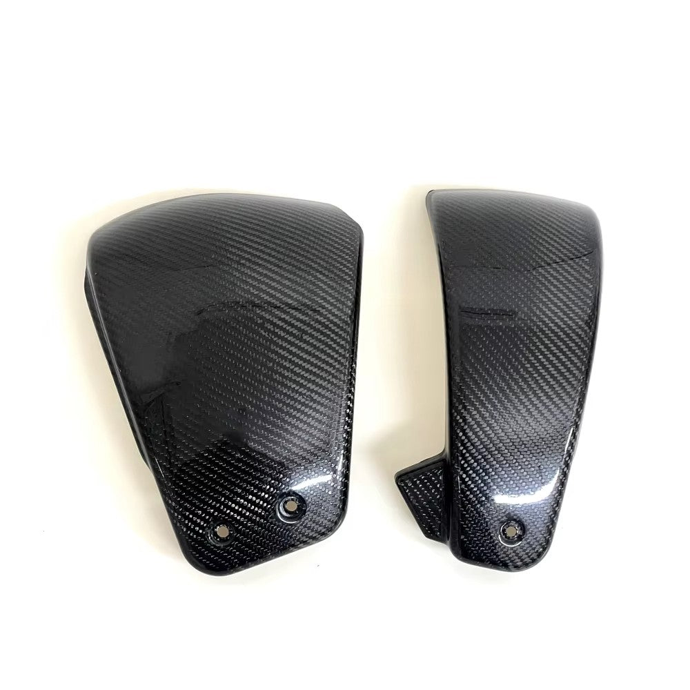 Para Harley Davidson lowriderS 2022-2024 Peça de modificação de motocicleta 100% fibra de carbono Protetor de quadro da tampa lateral da bateria