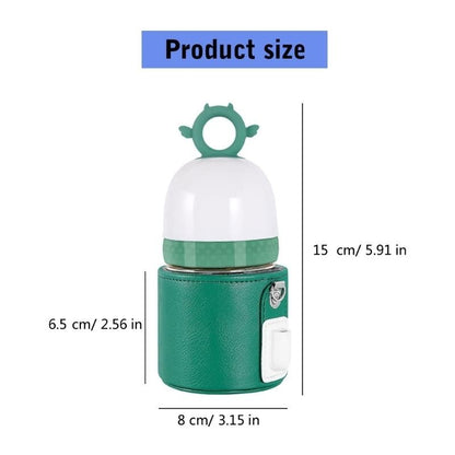 J15U 3Pcs/set Bottle Insulation Cover for Baby Newborns USB Heating Constant Temperature Sleeve Portable Milk Warmer Bag
