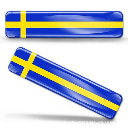 3D Reflective National Flag Sticker Motorcycle Accessories Car Decal British Italy USA France Russia Spain Brazil Chile ukraine