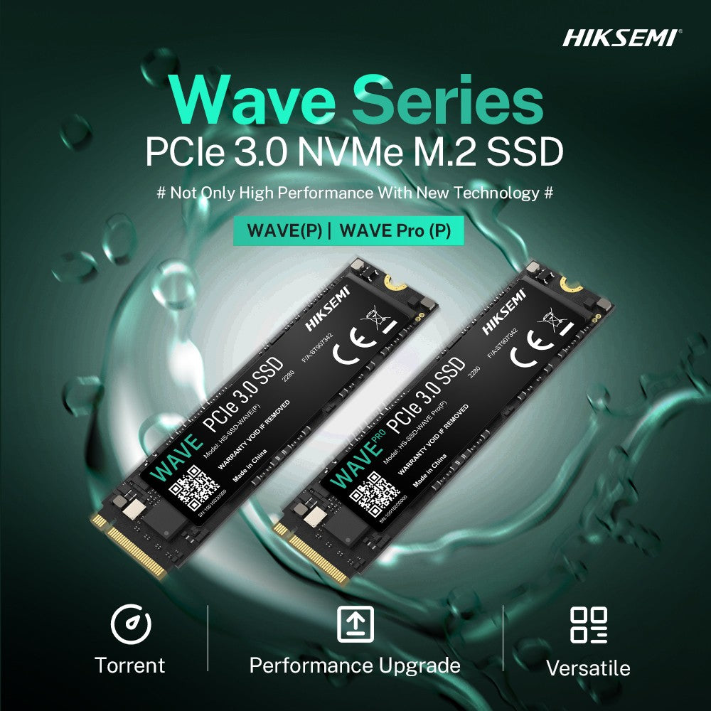 HIKSEMI WAVE (P) M.2 PCIe SSD – Até 2500MB/s de Leitura/Escrita! Compatível com Desktops, Laptops & Consoles de Jogos, 3D NAND para Estabilidade