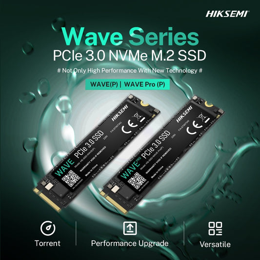 HIKSEMI WAVE (P) M.2 PCIe SSD – Up to 2500MB/s Read/Write! Compatible with Desktops, Laptops & Game Consoles, 3D NAND for Stable