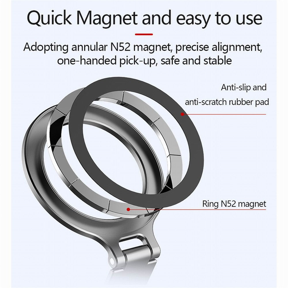2025 Magnetic Cold Shoe Phone Holder Adapter with 1/4" Screw Magsafe Phone Tripod Mount for iPhone 16-12 DSLR Camera Monitor