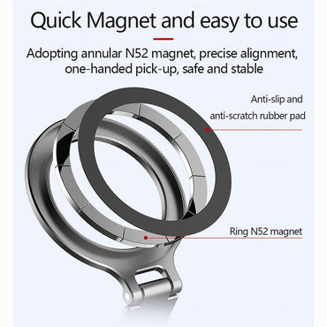 2025 Magnetic Cold Shoe Phone Holder Adapter with 1/4" Screw Magsafe Phone Tripod Mount for iPhone 16-12 DSLR Camera Monitor