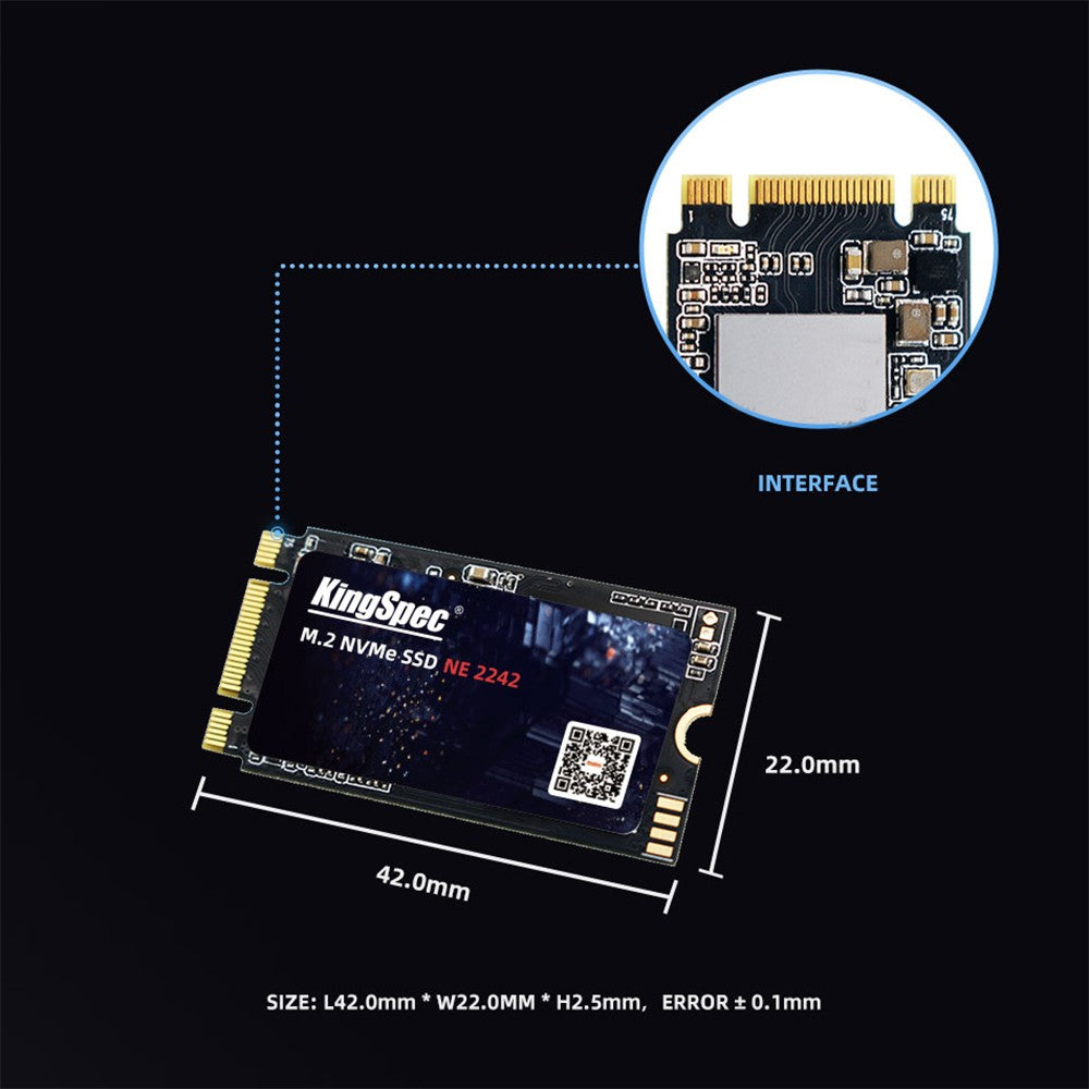 SSD M2 PCIE 2242 NVME 240GB SSD 120GB M.2 SSD PCI-e NVMe HDD KingSpec Para Computador Notebook Thinkpad Para T480 X280 T470P T580