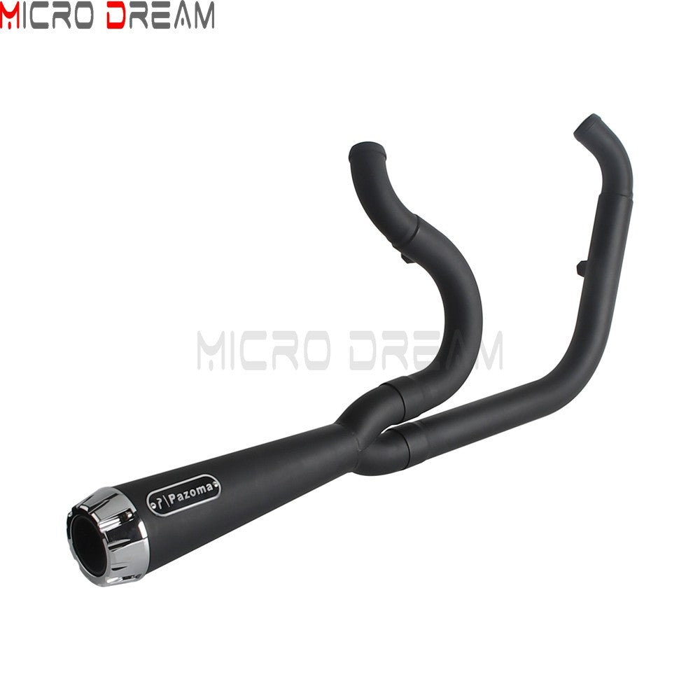 2-in-1 Stainless Steel Motorcycle Exhaust Muffler 1 3/4" to 2" Exhaust Pipes For Harley Low Rider ST Fat Bob FXFB FXFBS 2018-Up