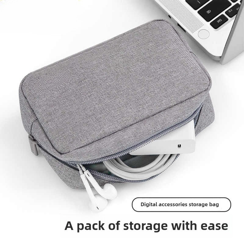 Travel Essentials Pouch Organizer for USB Cables Earphones Gadgets Storage Bag Digital Accessories Makeup Cover Devices