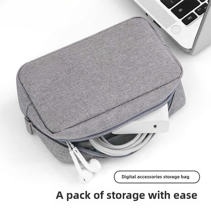 Travel Essentials Pouch Organizer for USB Cables Earphones Gadgets Storage Bag Digital Accessories Makeup Cover Devices