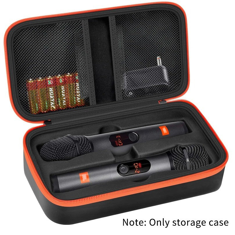 Estojo para Microfone Sem Fio para Sistema de Microfone Sem Fio Duplo JBL Universal Microfone de Mão Duplo Bolsa de Viagem para Canto Karaokê
