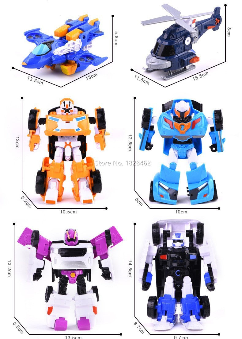 Mini Robô de Transformação Tobot Brinquedos Coreanos Desenhos Animados Irmãos Anime Tobot Deformação Carro Avião Brinquedos para Crianças Presente