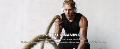 Compression Tank Top Men Gym Shirt Sleeveless Quick Dry Printing Sportswear Male Fitness Bodybuilding Vest Workout Muscle Top