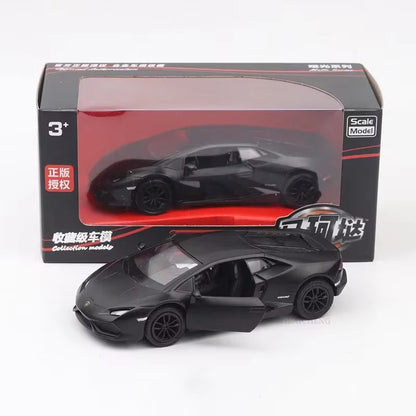 1:36 Lamborghini Huracan LP610-4 Super Sport Toy Car RMZ City Diecast Metal Miniature Model Pull Back Collection Gift For Boy