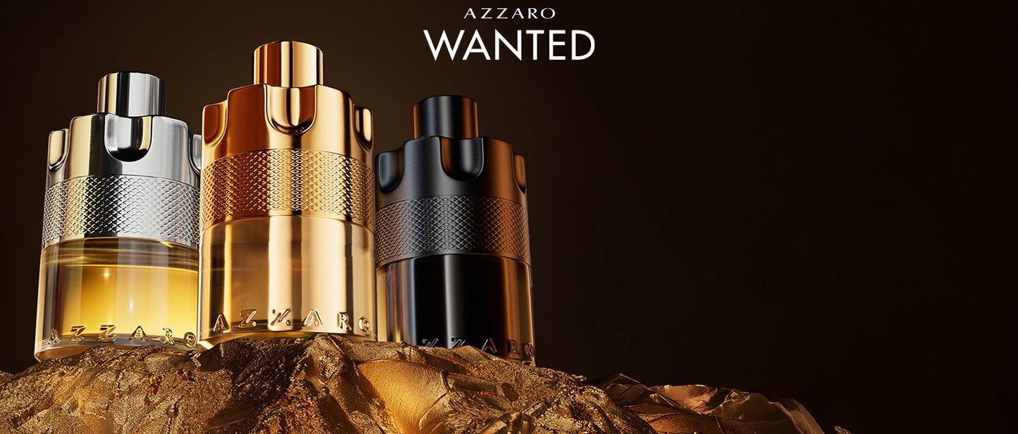 Azzaro Wanted Eau De Parfum - Fragrância Amadeirada, Aromática e Picante - Notas Frescas - Longa Duração - Perfumes de Luxo para Homens