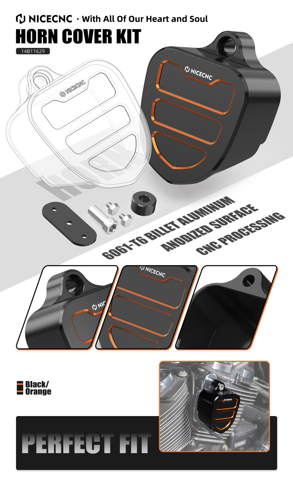 Para Harley Street Glide FLHX 2017-2023 Kit de Cobertura da Buzina Road King FLHR Road Glide Special FLTRXS Ultra Limited FLHTK Electra Glide