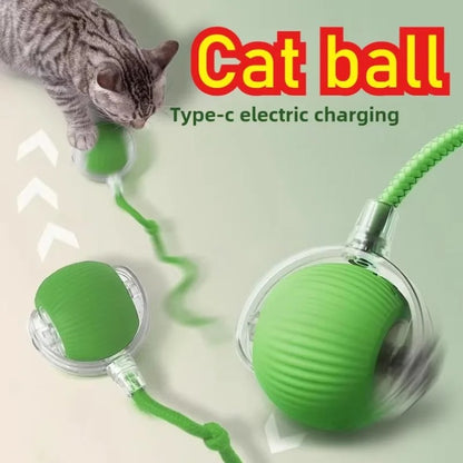 Brinquedos Interativos de Bola Rolante Automática para Gatos, Suprimentos para Animais de Estimação, Treinamento Elétrico para Cães, Provocador de Gatos, Rato Simulado Recarregável