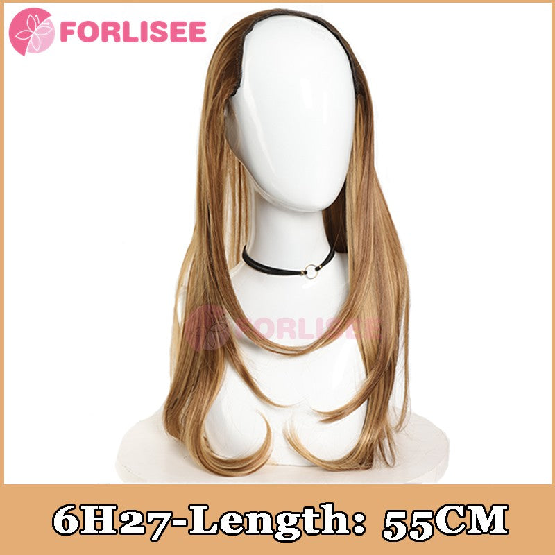 Cabelo Sintético Feminino Estilo Cabelo Comprido Cabelo Extra Comprido Perucas Sintéticas Apliques Camadas Aumento de Cabelo No Topo da Cabeça