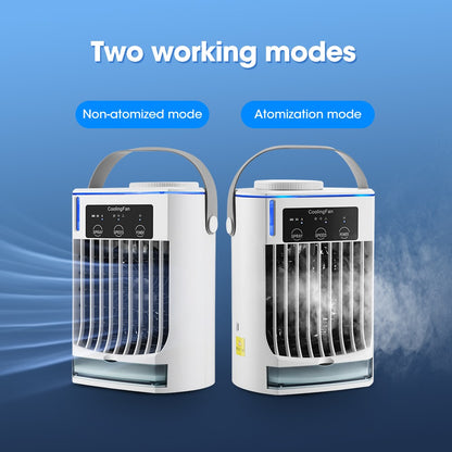 Mini Ar Condicionado Climatizador Ventilador Portátil a Água Ventilador de Ar Condicionado Móvel Para Escritório, Quarto, Carros