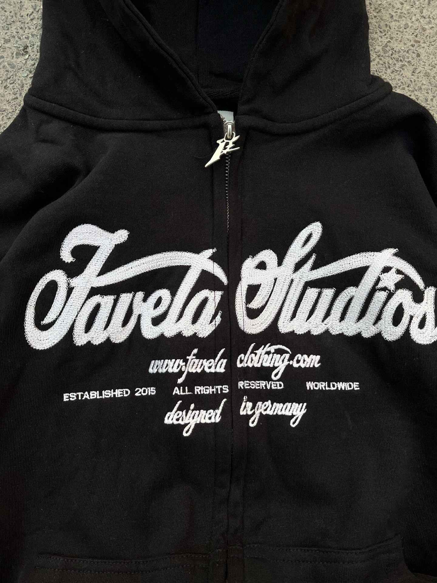 American style Y2K New Fashion Simple Black Oversized Zipper Hoodie Female Harajuku Gothic Casual Joker Couple Street Wear