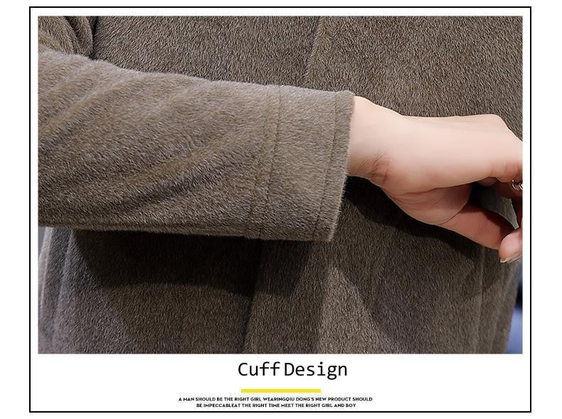 Autumn Winter Short Woolen Coat Merino Wool Men Korean Mink Imitation Jacket Trendy Heavy Clothes Mens Overcoat Heren Jas