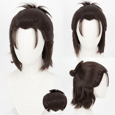 Attack on Titan Eren Yeager Cosplay Wig Synthetic Short Straight Wig Anime Coser Heat Resistant Fiber High Quality Wig Halloween
