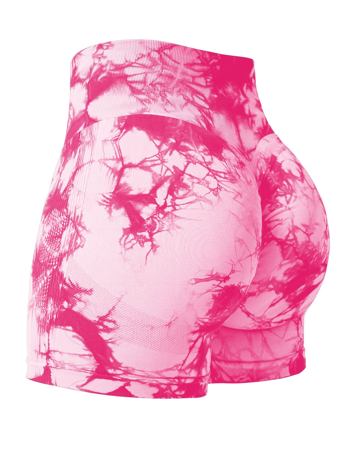 2024 Summer New 16 Color Sexy Tie Dye Shorts Woman Fitness Seamless Butt Lifting Shorts One Pieces Activewear Running Outdoors