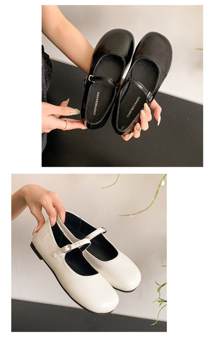 2025 New Elegant Comfortable and Versatile Woman Round Toe Lady Barefoot Flats Elegant Soft Sole Ballerina Party Mary Jane Shoes