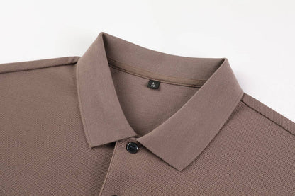 Men's T-shirt Polo, 100% Cotton 2024 Summer Fashion Casual Short Sleeve Polo Shirt, Lapel Wear Solid Color Top,Tees