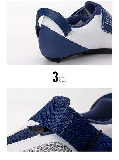 Santic Pro Triathlon Cycling Shoes Mens Road Riding Biking Sneakers Upgraded Glassfiber Outsole Breathable Bicycle Lock Shoes