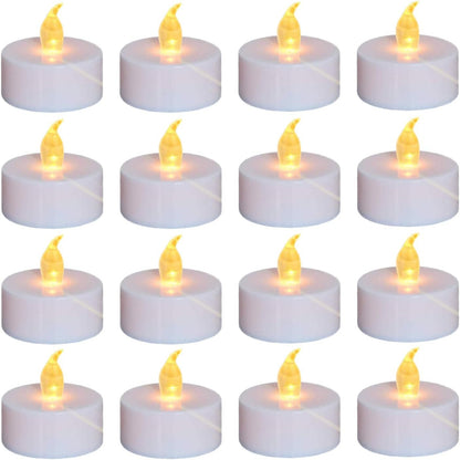 Flameless LED Electronic Candle Dropping Wax Tea Light Realistic Flames Led Lamp Christmas Halloween Wedding Home Decor