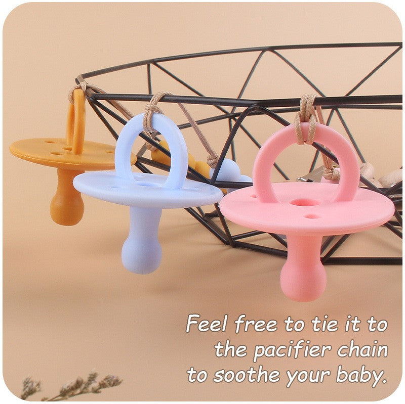 Baby Silicone Pacifier Soft BPA Free Soother Infant Dummy Nipple Newborn Baby Teether Toy Teething Nursing Pacifier Chain Pendan
