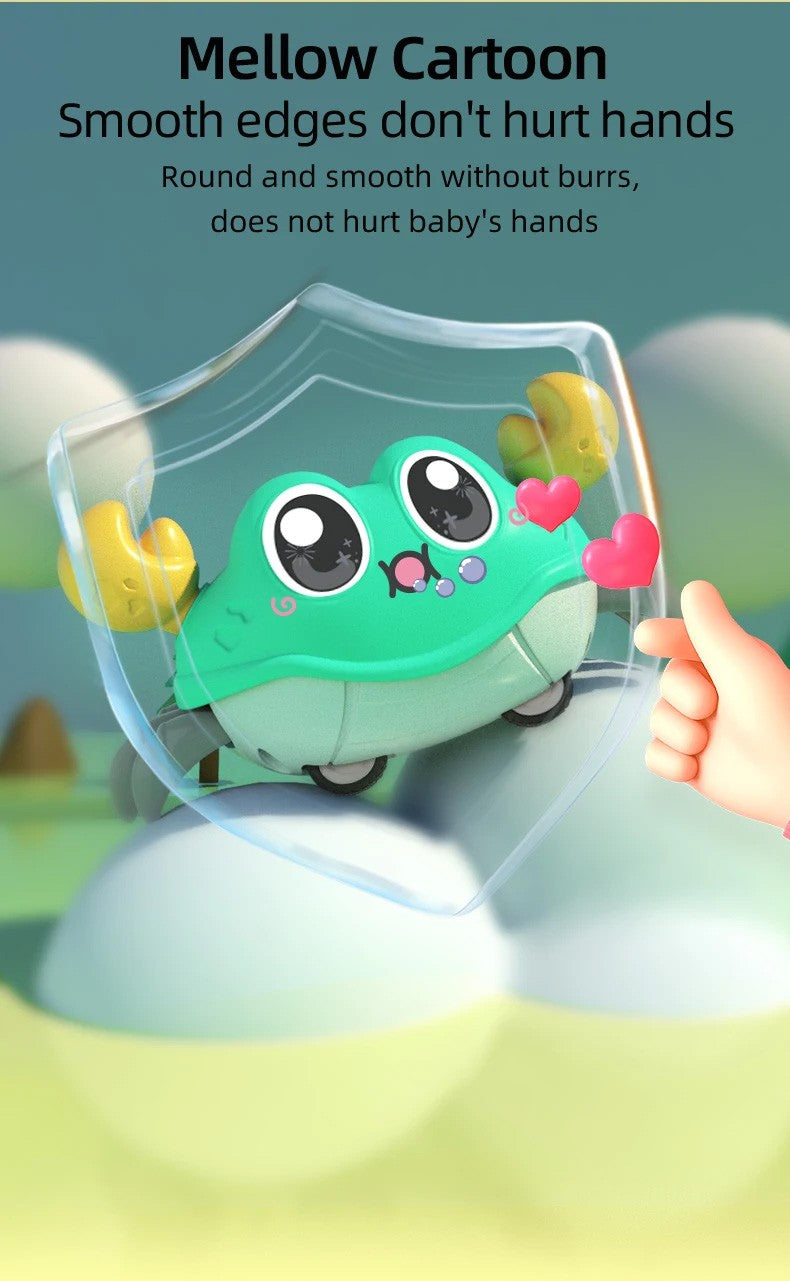 Kids toys small gifts double pull cartoon crab animal inertia car baby puzzle clip doll boy girl gliding toy