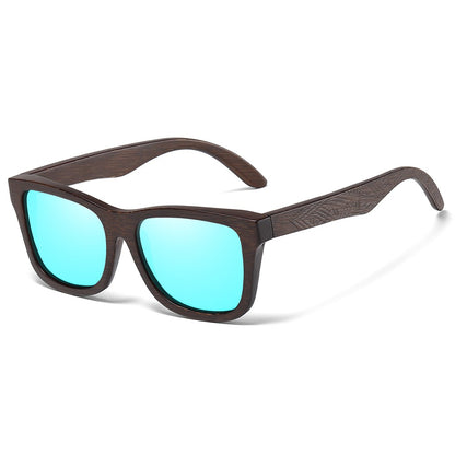 Óculos De Sol GM De Madeira De Bambu Natural Feitos À Mão Polarizados Lentes Com Revestimento Espelhado Com Caixa De Presente