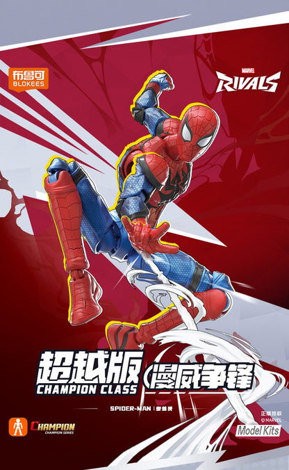 Em estoque Blokees Marvel Rivals Homem-Aranha Venom Campeão Classe Anime Boneco de Ação Figura Colecionável Modelo Presente Colecionáveis