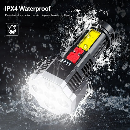 COB High Power LED Flashlight USB Rechargeable Waterproof Lamp For Camping Hiking Fishing Portable Flashlight Emergency Lantern