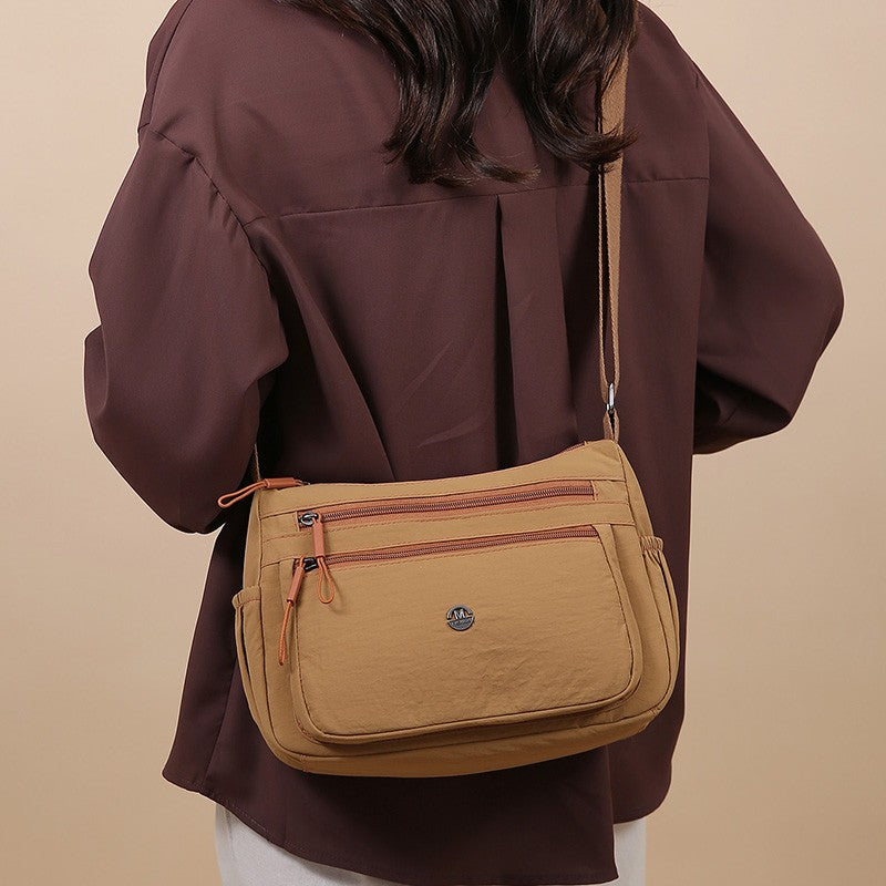 2025 Women's Crossbody Bag Lightweight Waterproof Nylon Shoulder Bag Multi-pocket Fashion Handbag for Women Casual Purse