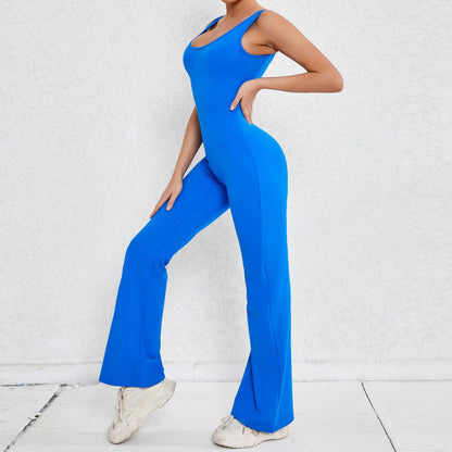 Sexy Back V Yoga Jumpsuit Women Women Sports Jumpsuit Fitness Rompers Training Yoga Suit Sportswear Stretch Workout Bodysuits