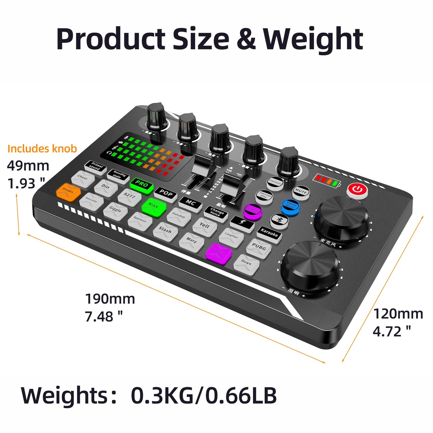 Equipamento DJ Microfone Placa de Som Console Estúdio Kit Placa de Som Cabo Telefone Mixer Mixer de Voz ao Vivo Computador Placa de Som F998