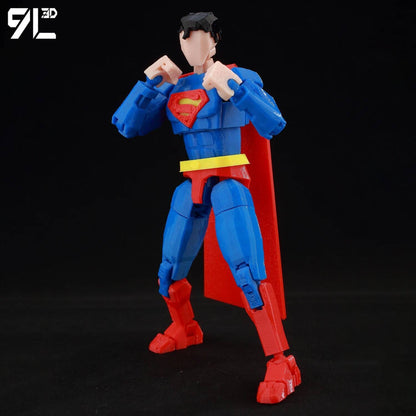 9L3D Superman Menino Invencível Batman Boneco Articulado LUCKY13 Multiarticulado Poseable T13 Titan13 Herói Modelo Dummy13 Brinquedos Colecionáveis