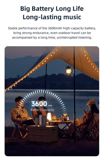 ZEALOT-S62M Karaoke Machine Portable Bluetooth 5.3 Speaker System with 1-2 Wireless Microphones Home Family festival Gifts