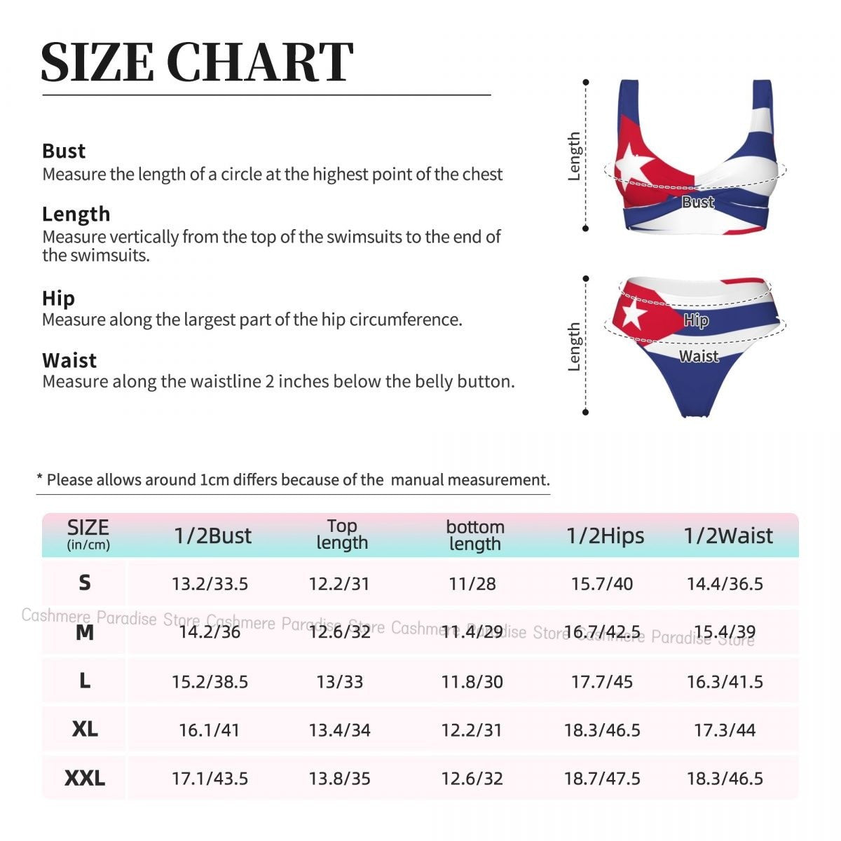 The Push-Up Cuba Flag Sexy Bikini Women Swimwear Female Swimsuit Swimming Bathing