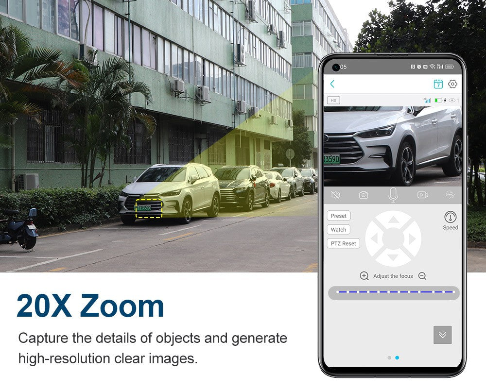 LS VISION 4K 20X Optical Zoom Dual Screen Solar Camera Outdoor 8MP 4G/WiFi PTZ Dual PIR Detection Auto Tracking Security Cameras