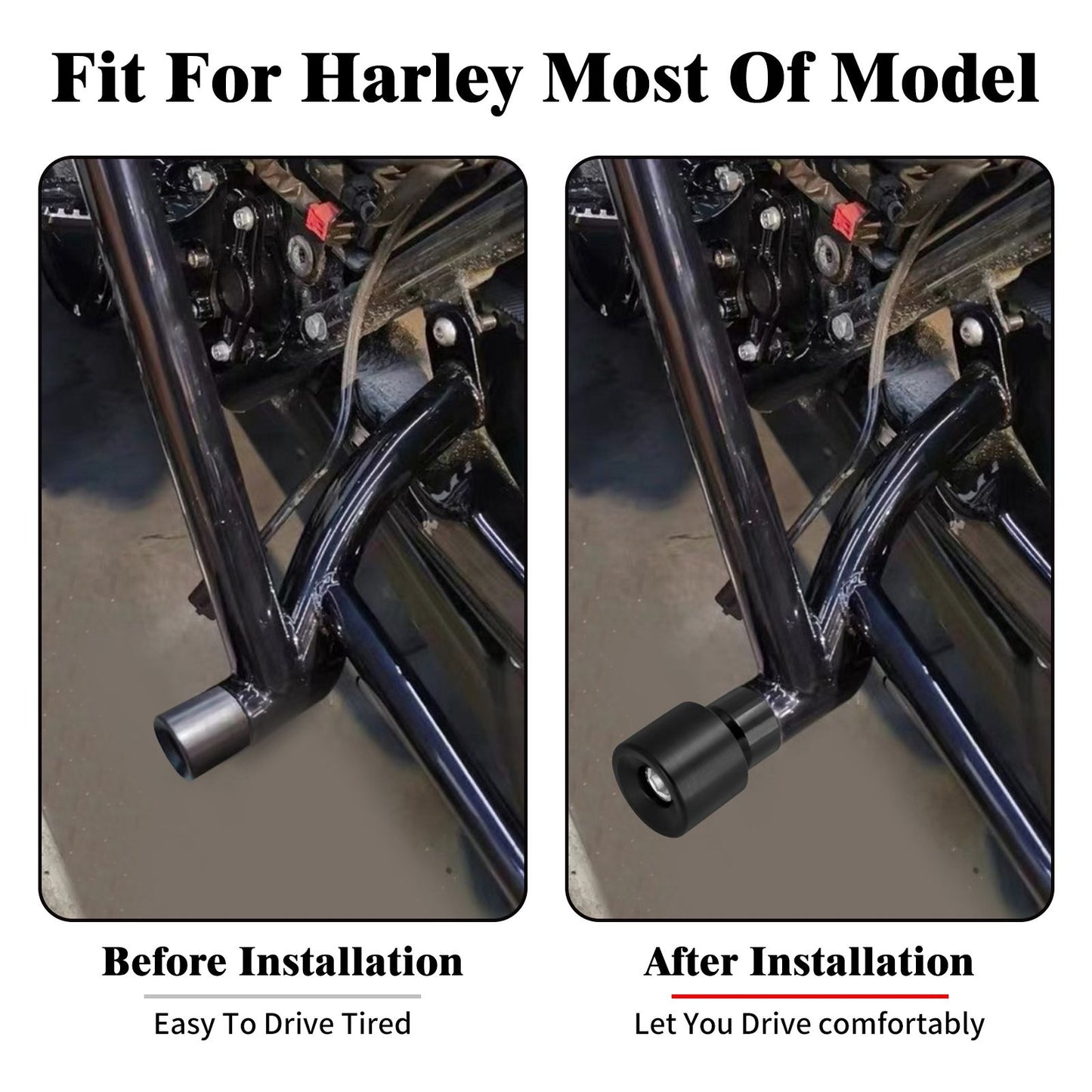 Protetor de motor contra queda M12 para motocicleta, protetor de barra de impacto, preto/azul, para Harley Touring FLHR Softail Dyna Sportster