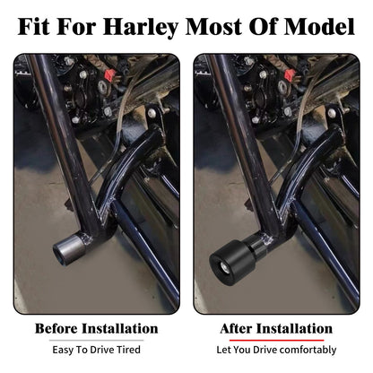 Protetor de motor contra queda M12 para motocicleta, protetor de barra de impacto, preto/azul, para Harley Touring FLHR Softail Dyna Sportster