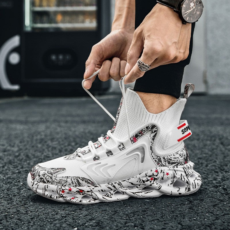 Tênis Masculino Casual Masculino Tênis Masculino de Luxo Tênis Masculino de Corrida Respirável Sapatos da moda Loafers Tênis de corrida para homens