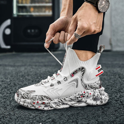 Tênis Masculino Casual Masculino Tênis Masculino de Luxo Tênis Masculino de Corrida Respirável Sapatos da moda Loafers Tênis de corrida para homens