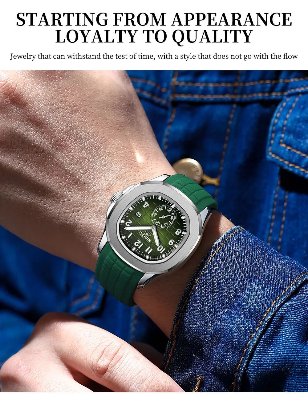 NIBOSI Sport Men Watch Top Brand Luxury AQUANAUT Quartz Watches for Men Waterproof Luminous Auto Date Male Watch Reloj Hombre