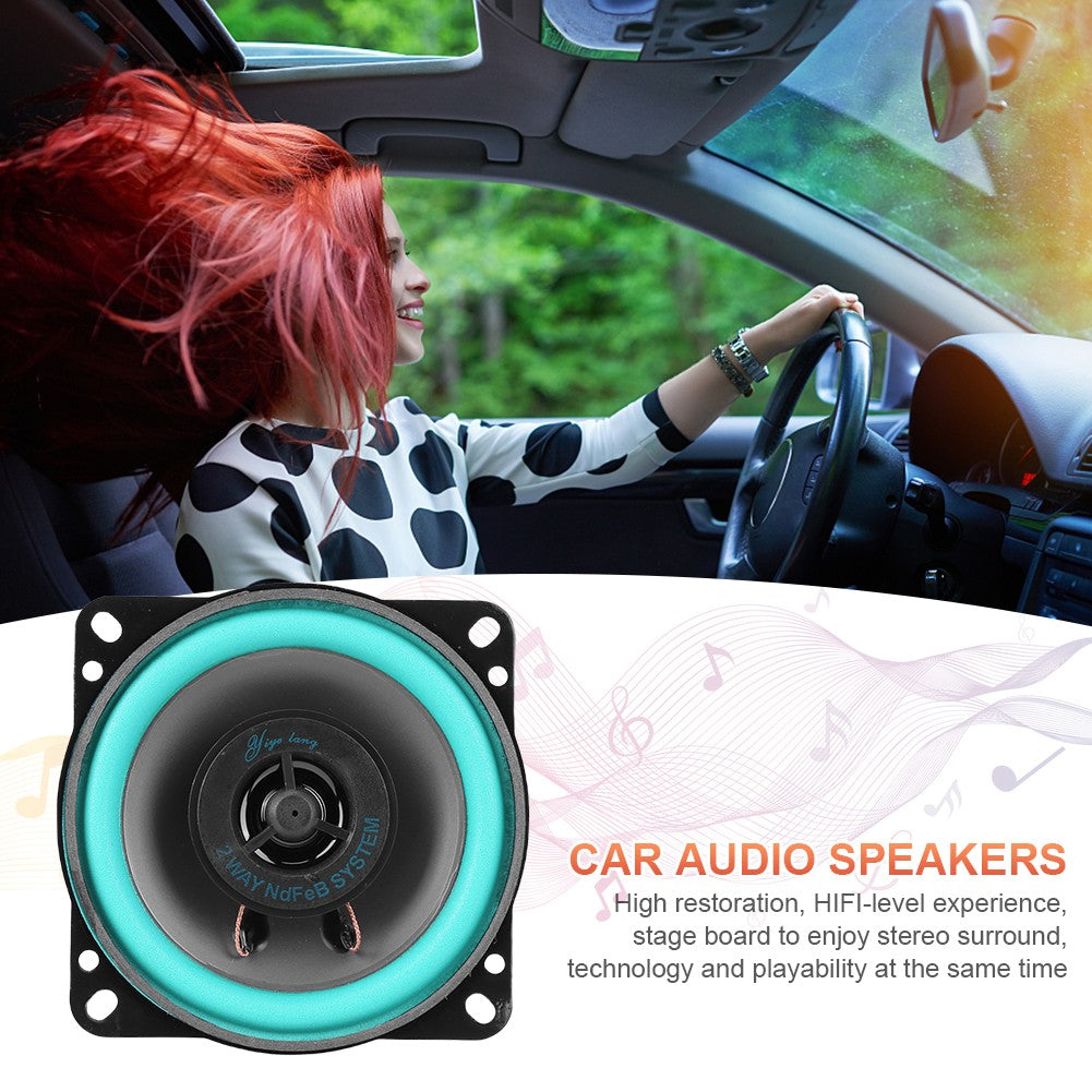 Alto-falante Automotivo Universal de 4/5/6 polegadas 100W/160W HiFi Coaxial Subwoofer Sensibilidade 92dB Áudio Automotivo Música Estéreo Subwoofer Automotivo Estéreo