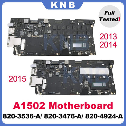 Placa-mãe Original A1502 para MacBook Pro Retina 13" Placa Lógica 820-3536-A 820-3476-A 820-4924-A 8G 16G Anos 2013 2014 2015