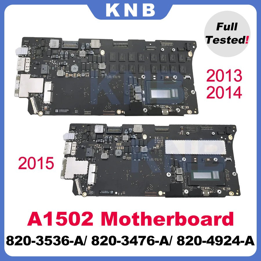 Placa-mãe Original A1502 para MacBook Pro Retina 13" Placa Lógica 820-3536-A 820-3476-A 820-4924-A 8G 16G Anos 2013 2014 2015