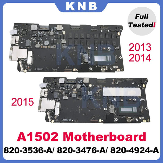 Placa-mãe Original A1502 para MacBook Pro Retina 13" Placa Lógica 820-3536-A 820-3476-A 820-4924-A 8G 16G Anos 2013 2014 2015