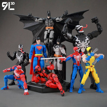9L3D Superman Menino Invencível Batman Boneco Articulado LUCKY13 Multiarticulado Poseable T13 Titan13 Herói Modelo Dummy13 Brinquedos Colecionáveis